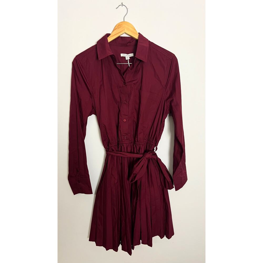 Elegant Burgundy Midi Dress